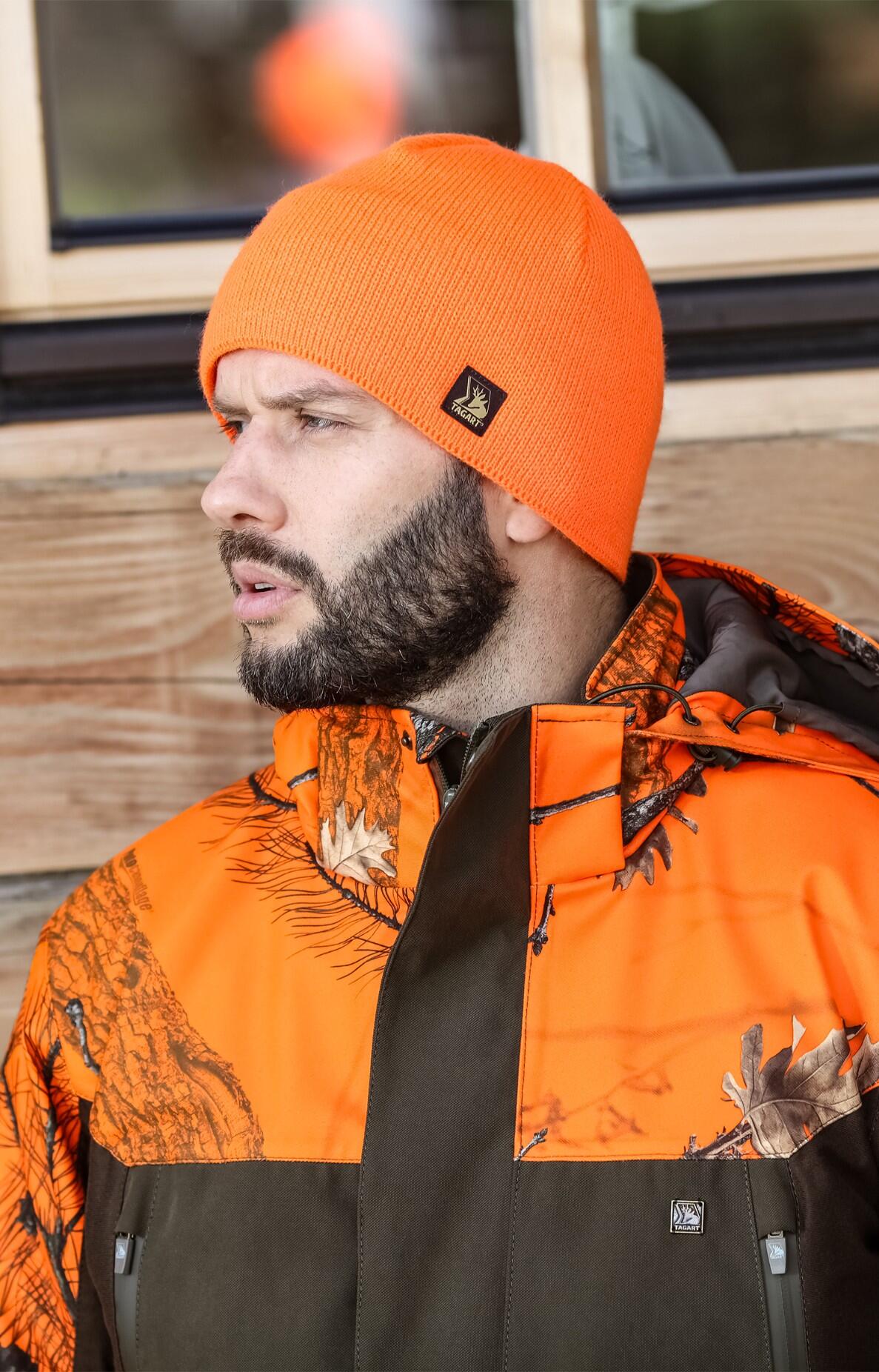 Uniex Jagdmütze Tagart Simple mit Fleece orange 3/4