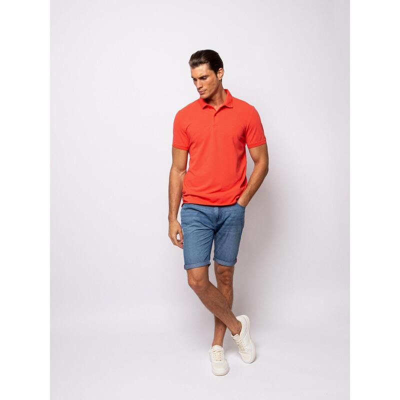 Tricou cu mânecă scurtă, cu guler, pentru bărbați DRAGON