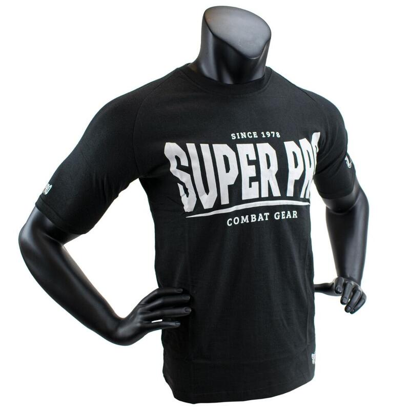 Super Pro T-Shirt S.P. Logo Zwart/Wit