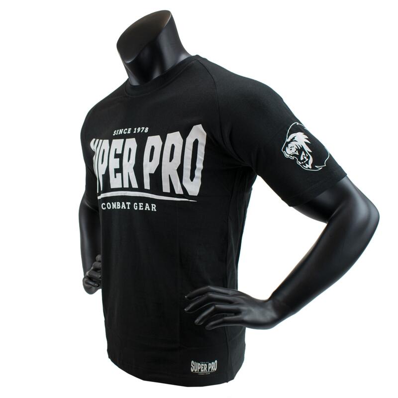 Super Pro T-Shirt S.P. Logo Zwart/Wit