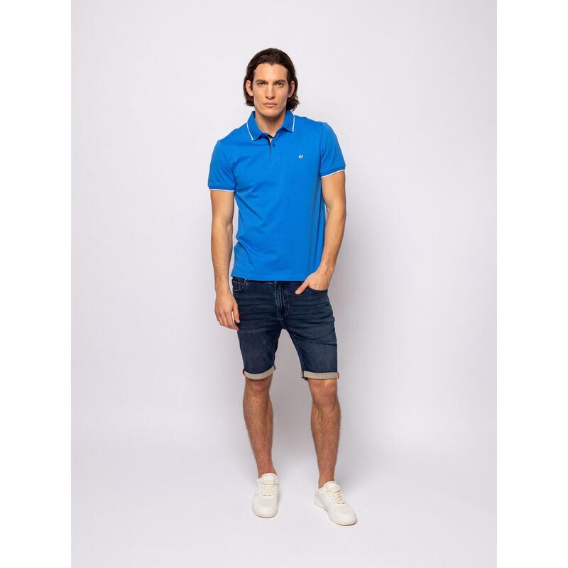 Tricou cu mânecă scurtă, cu guler, pentru bărbați DAVENPORT