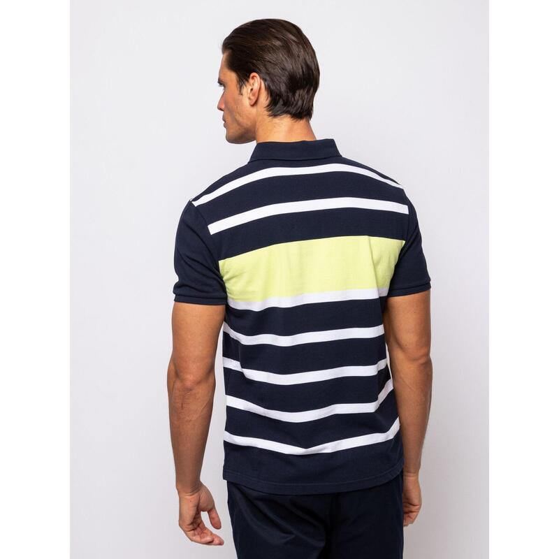 Tricou cu mânecă scurtă, cu guler, pentru bărbați DOWAN
