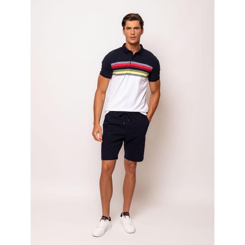 Tricou cu mânecă scurtă, cu guler, pentru bărbați DEXTER