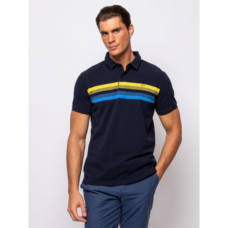 Tricou cu mânecă scurtă, cu guler, pentru bărbați DEXTER