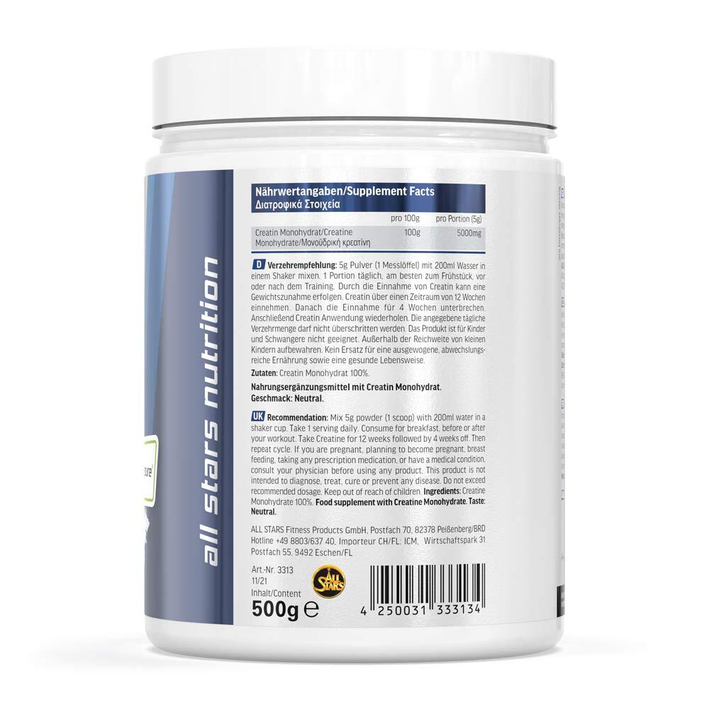 All Stars Creatina Monoidrato Creapure 500g 3/5