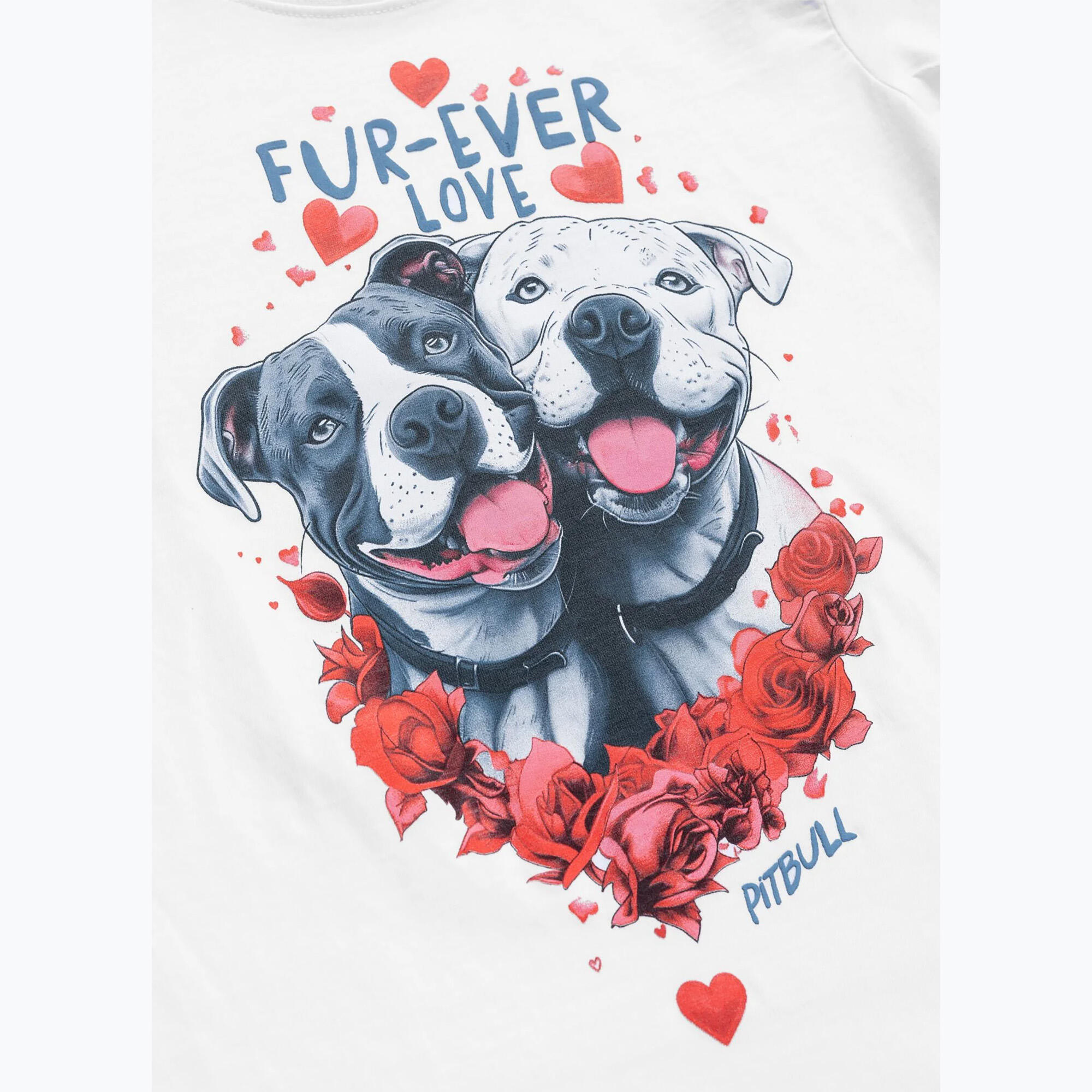 T-shirt femme Pitbull Fur Ever Love 4/5