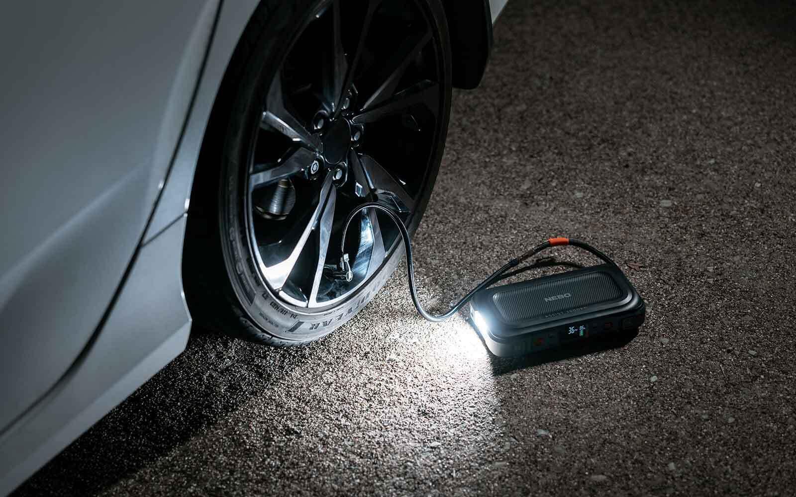 NEBO Assist Air – Booster Batterie + Compresseur Air 8 bars - Fonction powerbank 3/4