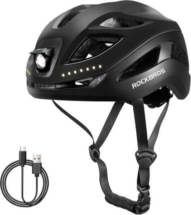 Fahrradhelm Leuchtendes LED Wiederaufladbar Einstellbar 57-61 cm