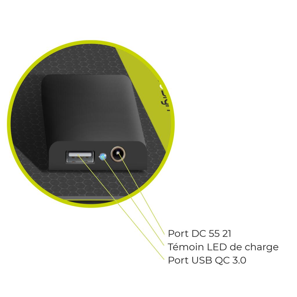 Chargeur solaire Dual 5V USB / 12V DC5521 - MPPT - 700g étanche et incassable 3/7