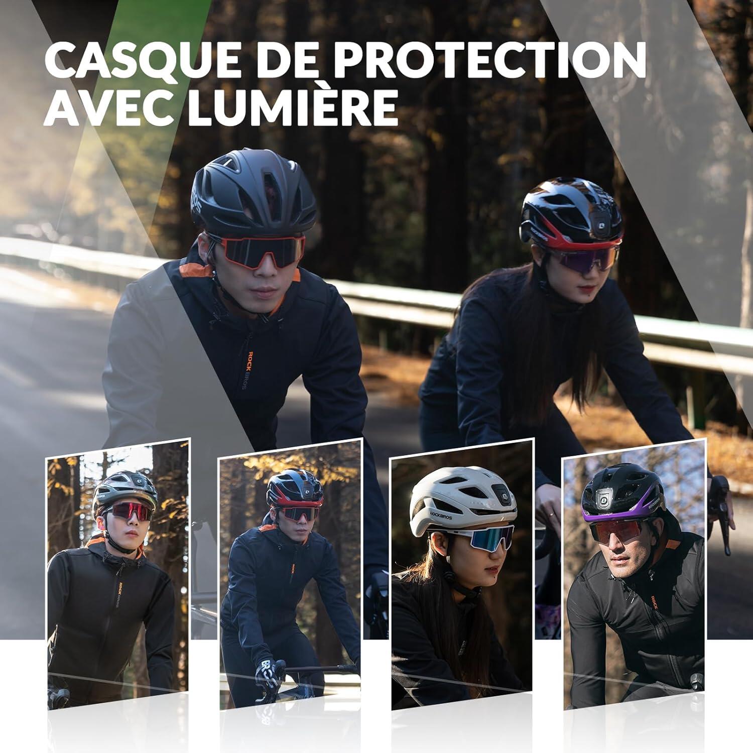 Casque de vélo Luminieux LED Rechargable  Réglable 57-61 cm 6/6