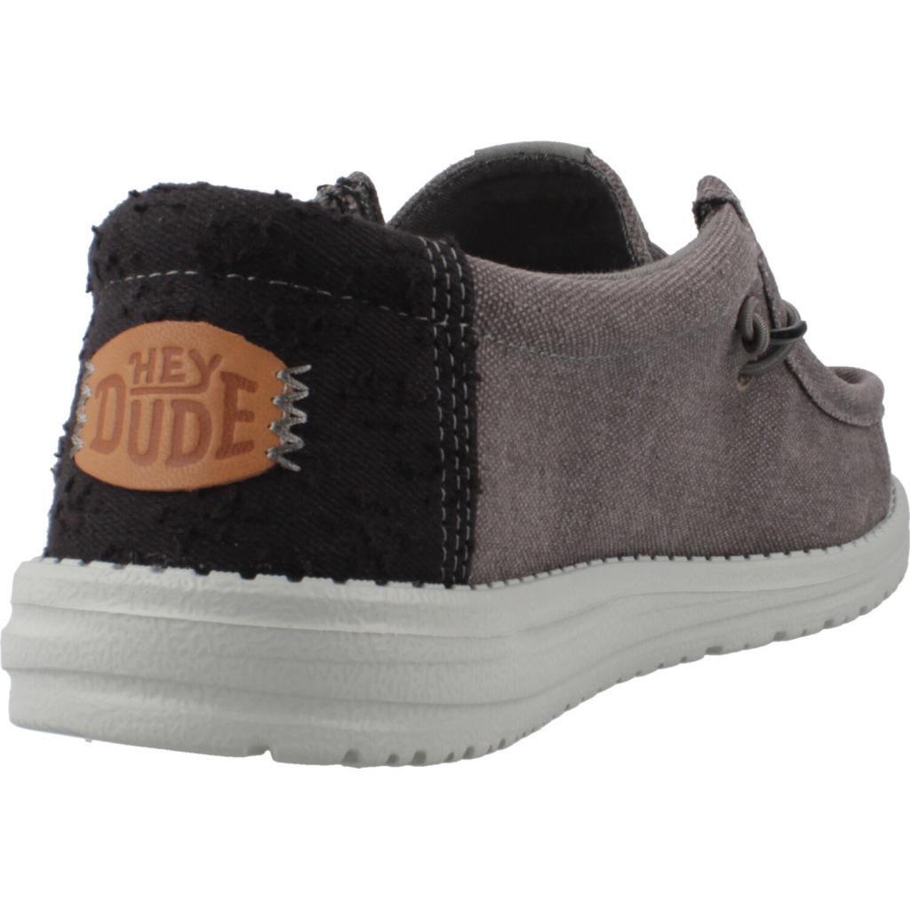 Sneakers Hey Dude Model Wally Workwear Kleur Grijs 3/5