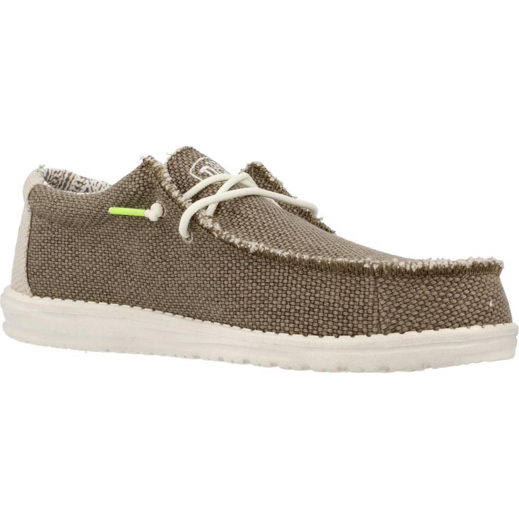 Baskets Hey Dude Modèle Wally Braided Couleur Vert 5/5