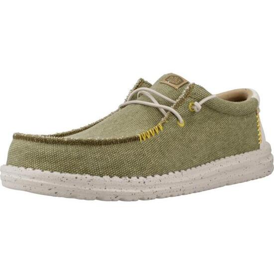 Scarpe Da Ginnastica Hey Dude Modello Wally Coastline Jute Colore Verde
