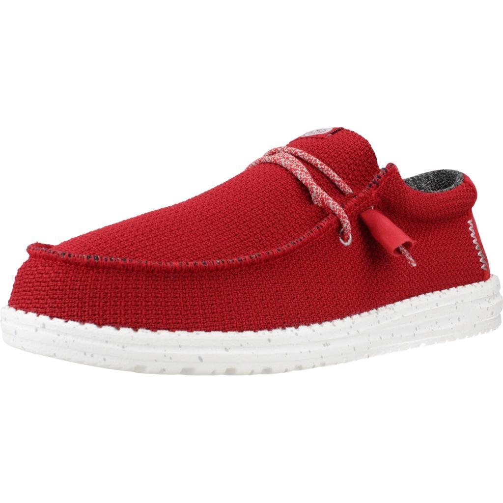 Ténis hey dude modelo wally sport mesh cor vermelho