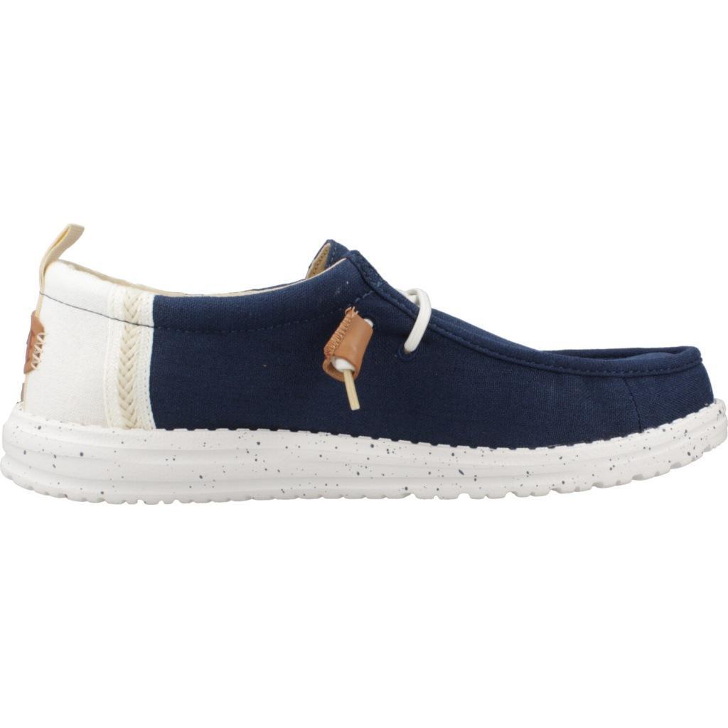 Informales Hombre Hey Dude Wally Summer Linen Azul 4/5