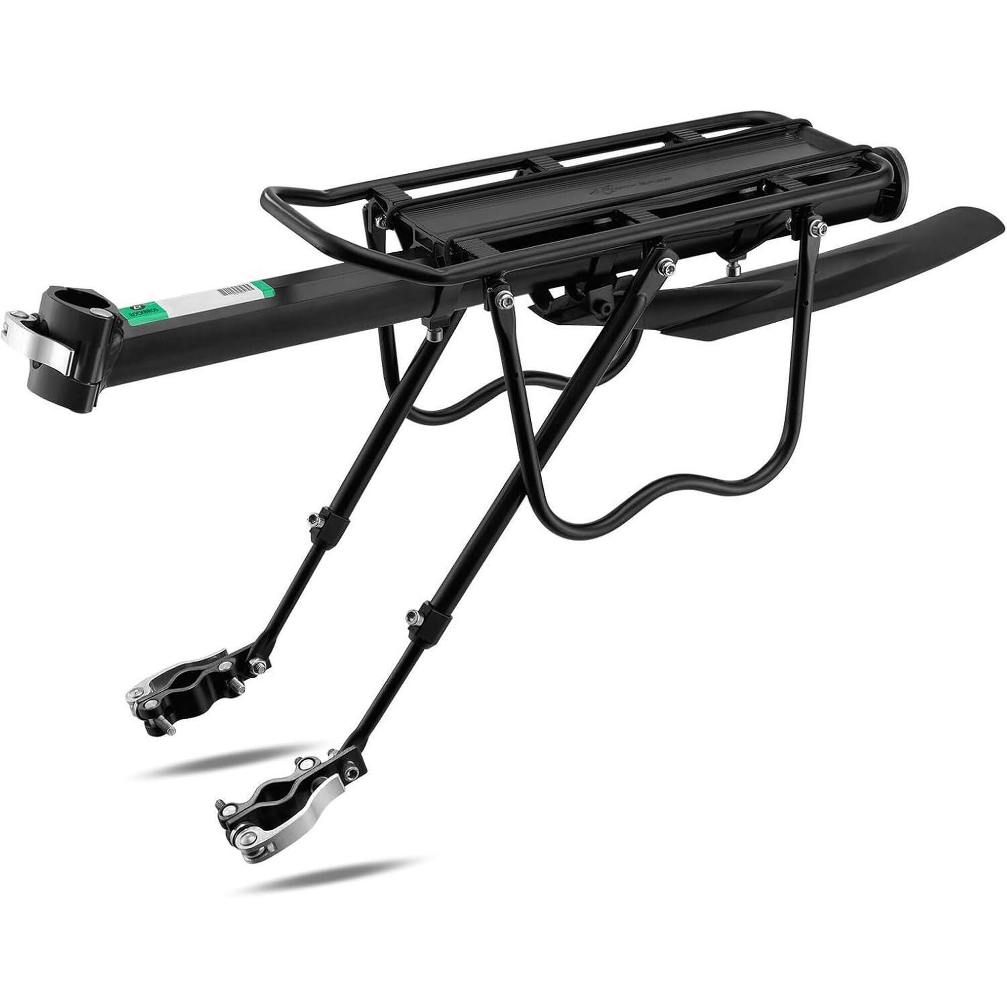Rockbros - Porte Bagages Vélo Fixation Tige De Selle  Reflecteur Et Garde-boue - Porte-bagage - Noir - Taille Unique - Decathlon