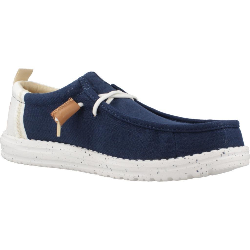 Informales Hombre Hey Dude Wally Summer Linen Azul 5/5