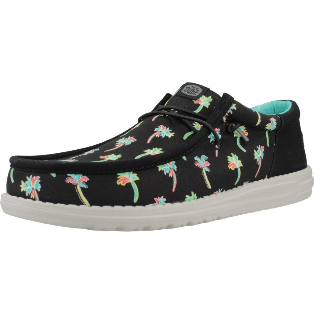 Pro Brands - Baskets Hey Dude Modèle Wally Funk Party Palm Couleur Noir - Chaussures De Sport - Noir - Decathlon