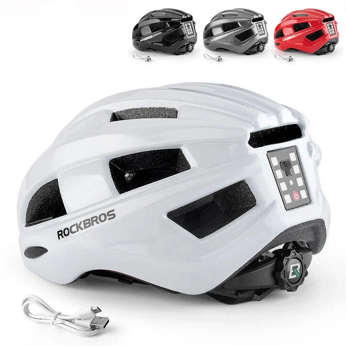 Casque de vélo léger Lumineux Clignotant