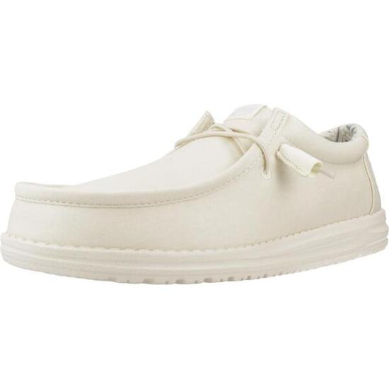 Sneakers Hey Dude Modell Wally Stretch Canvas Farbe Weiß