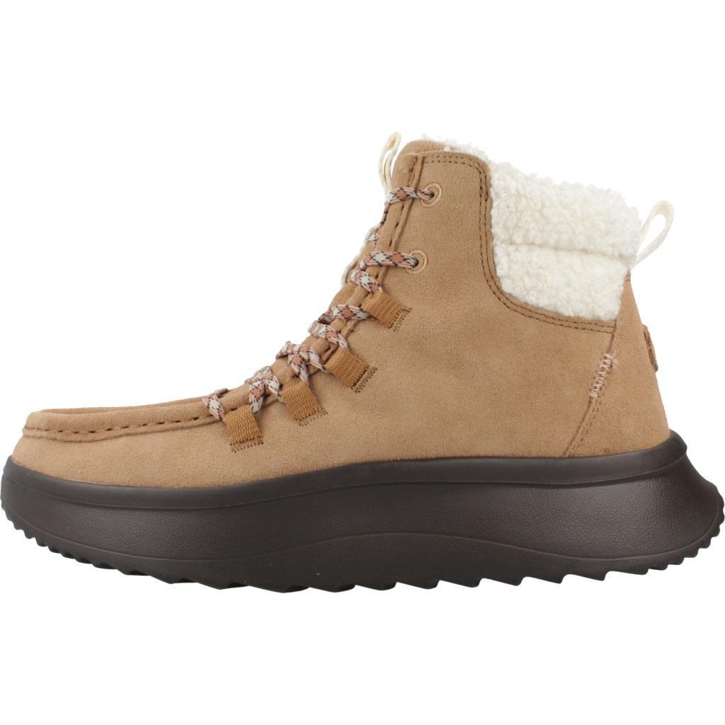 Hey Dude Modèle Wendy Apres Suede Cozy Couleur Brun Clair 2/5