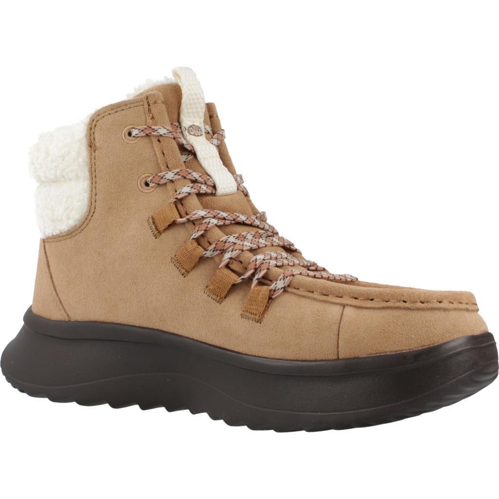 Hey Dude Modèle Wendy Apres Suede Cozy Couleur Brun Clair 5/5