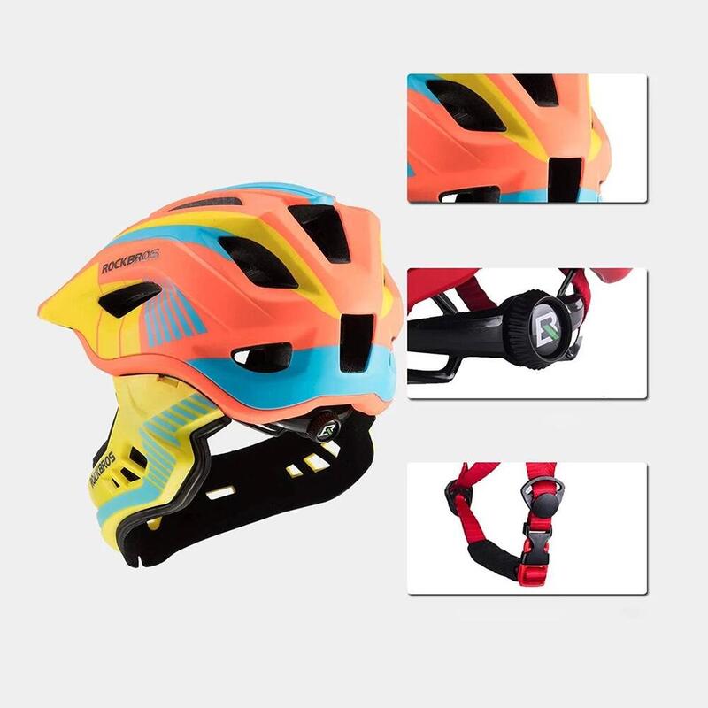 Casque de vélo pour enfant  avec mentonnière amovible