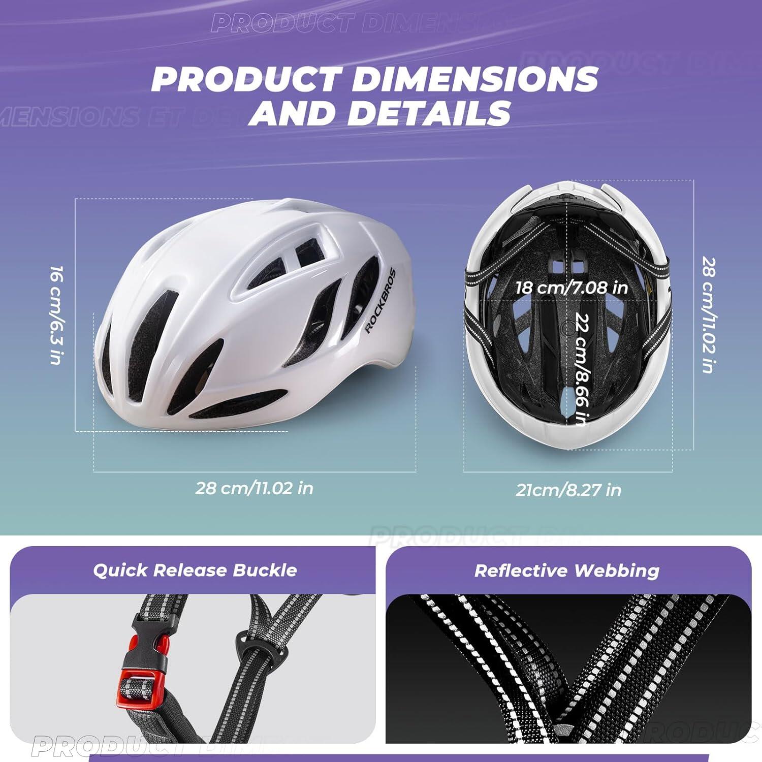 Casco de Bicicleta Hombres Mujeres Transpirable con Ventilación 58-62cm 2/5