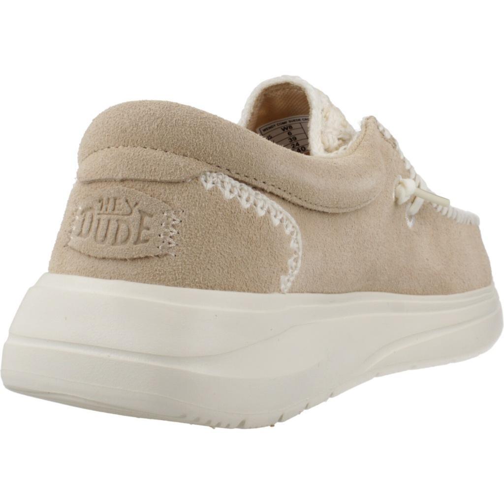 Hey Dude Model Wendy Comf Suede Crochet Kleur Lichtbruin 3/5