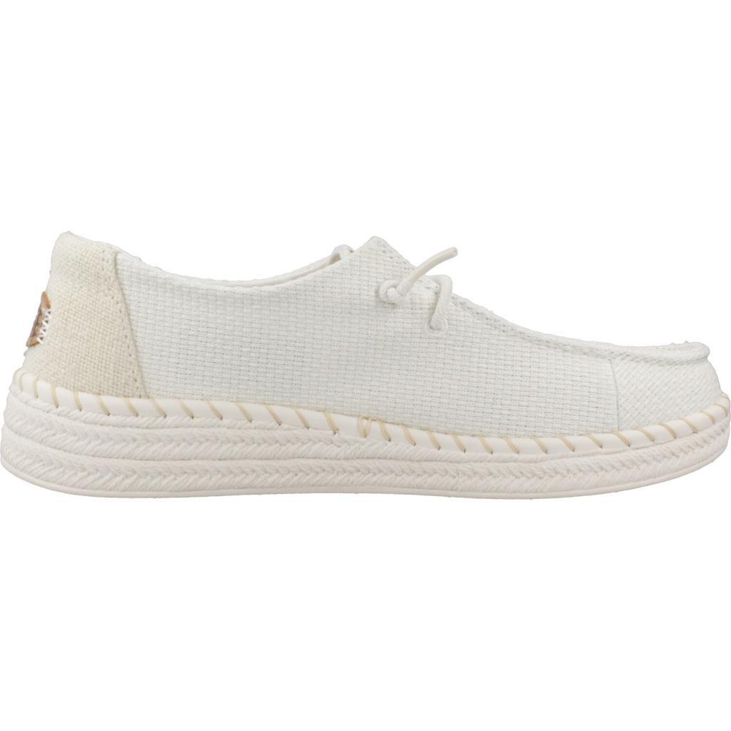 Zapatos Casual Mujer Hey Dude Wendy Espadrille Woven Blanco 4/5
