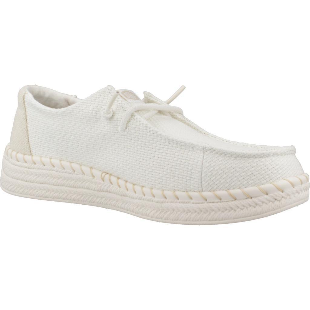 Zapatos Casual Mujer Hey Dude Wendy Espadrille Woven Blanco 5/5
