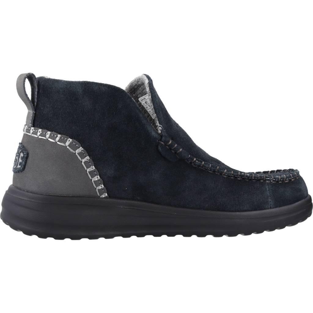 Botines Mujer Hey Dude Denny Negro 4/5
