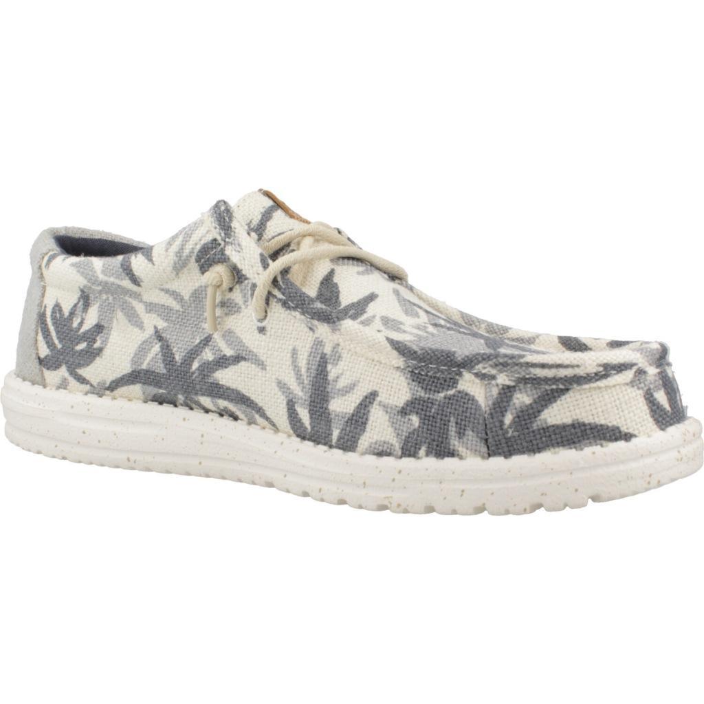 Sneakers Hey Dude Model Wally Palm Jute Kleur Grijs 5/5