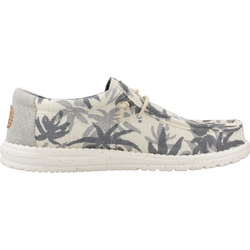 Sneakers Hey Dude Model Wally Palm Jute Kleur Grijs 4/5