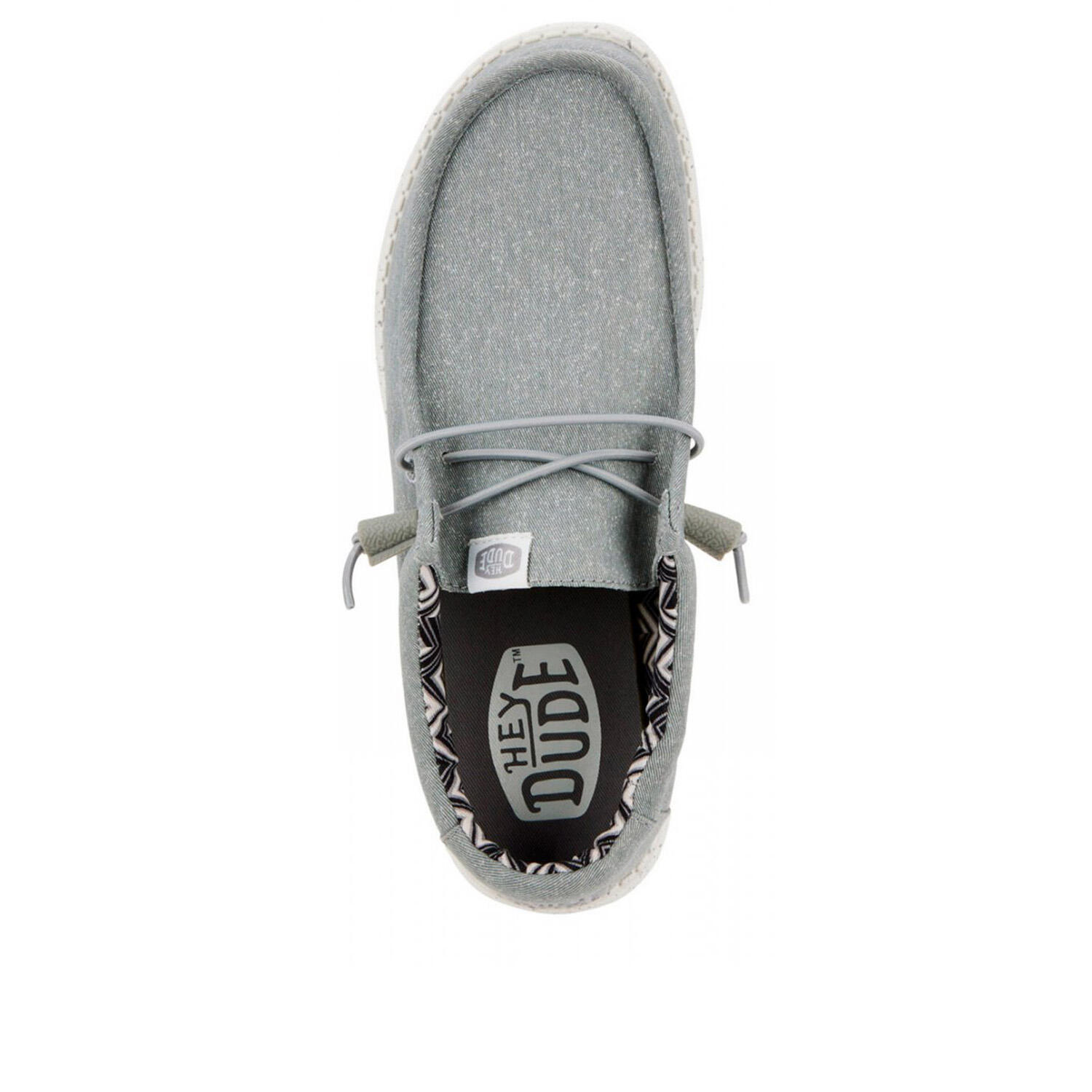 Ténis Hey Dude Modelo Wally Stretch Canvas Cor Cinza 2/5
