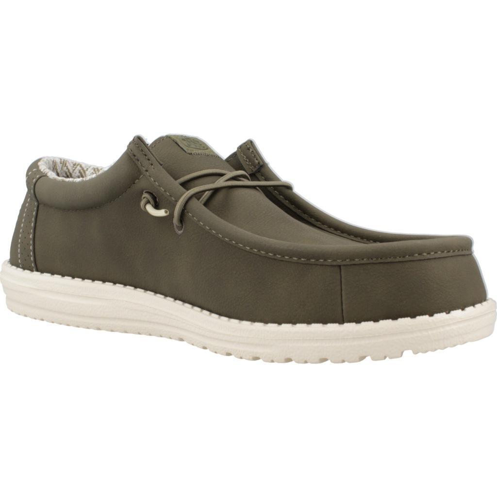 Baskets Hey Dude Modèle Wally Classic Couleur Vert 5/5