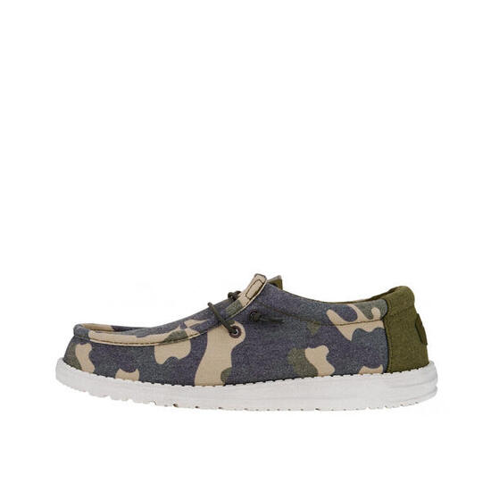 Sneakers Hey Dude Modell Wally Washed Camo Farbe Grün