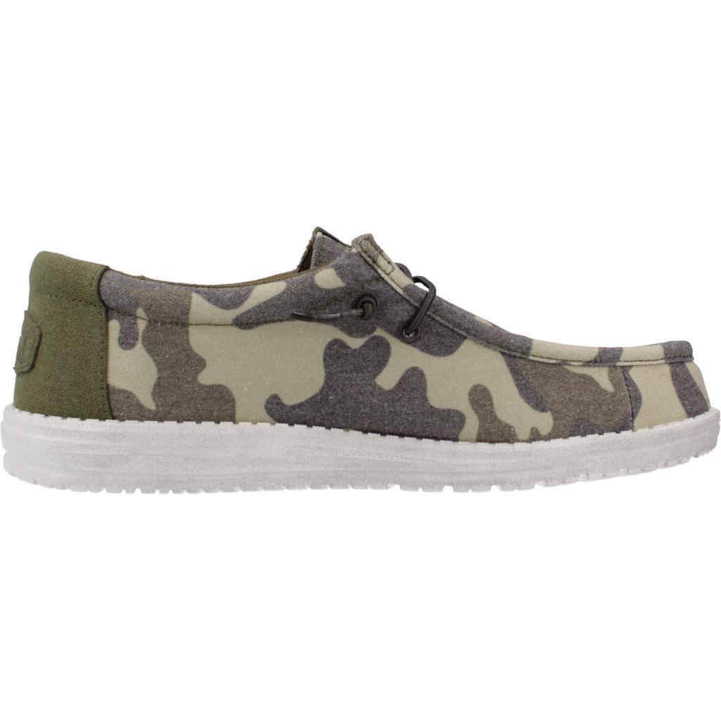 Baskets Hey Dude Modèle Wally Washed Camo Couleur Vert 4/5