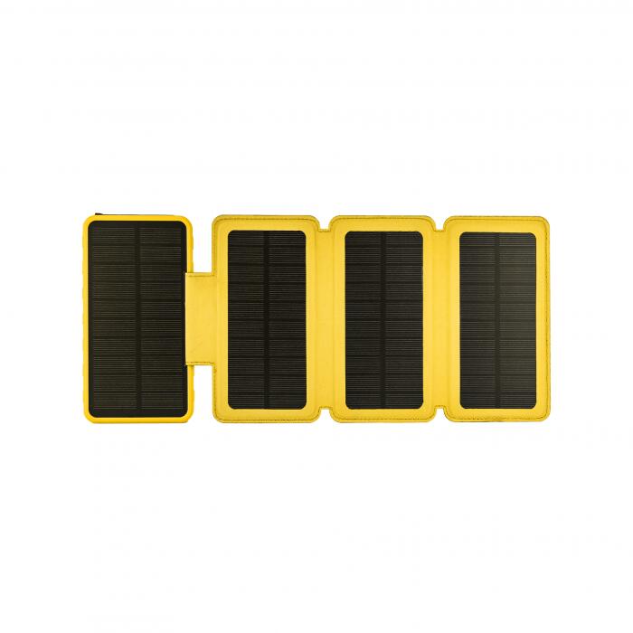 Batterie externe 10.000 mAh avec panneau solaire et lampe intégrés 2/6