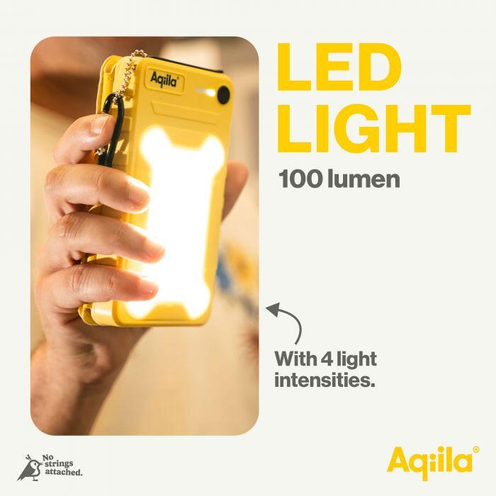 Batterie externe 10.000 mAh avec panneau solaire et lampe intégrés 6/6