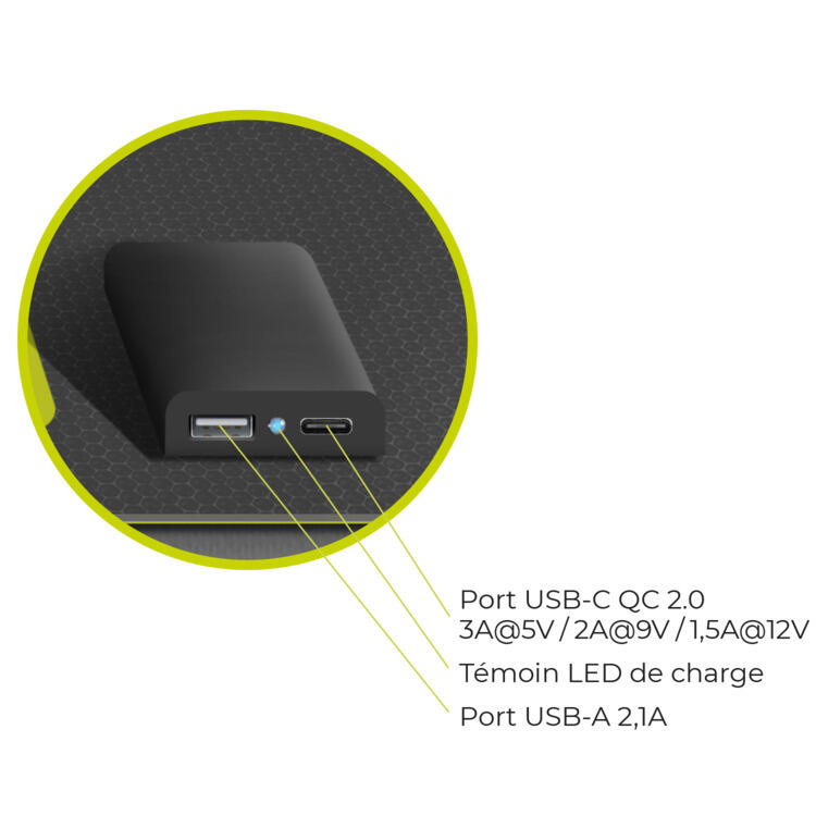 Chargeur 24W - 3000 mA + Batterie externe 20.000 mAh Power Delivery 65W / 1,1Kg 3/7