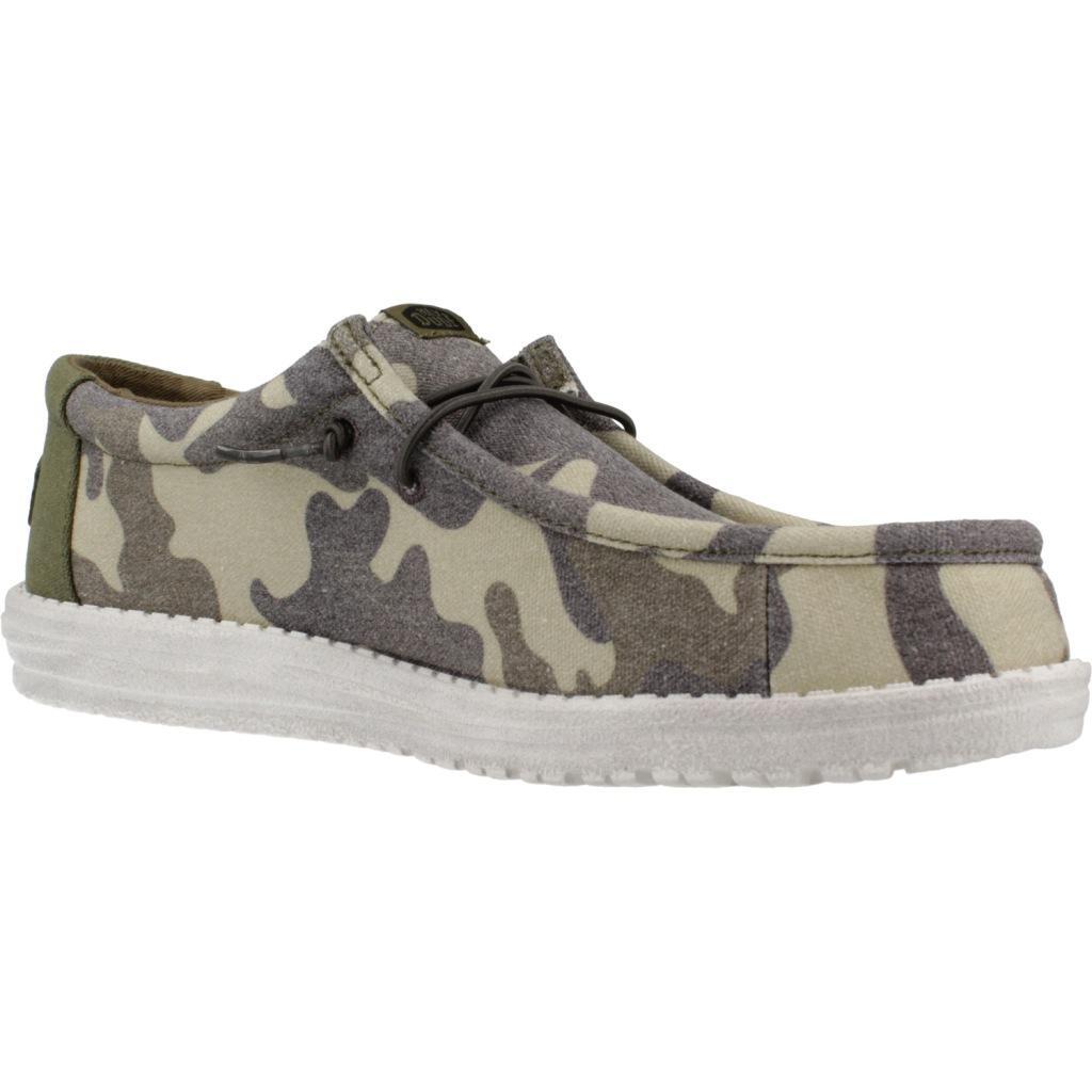 Baskets Hey Dude Modèle Wally Washed Camo Couleur Vert 5/5