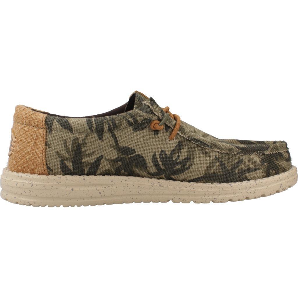 Turnschuhe für Männer Hey Dude Wally Palm Jute Grün 4/5