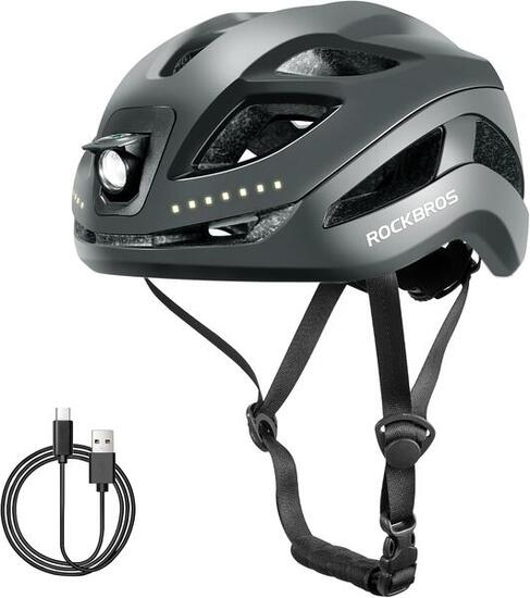 Fahrradhelm Leuchtendes LED Wiederaufladbar Einstellbar 57-61 cm