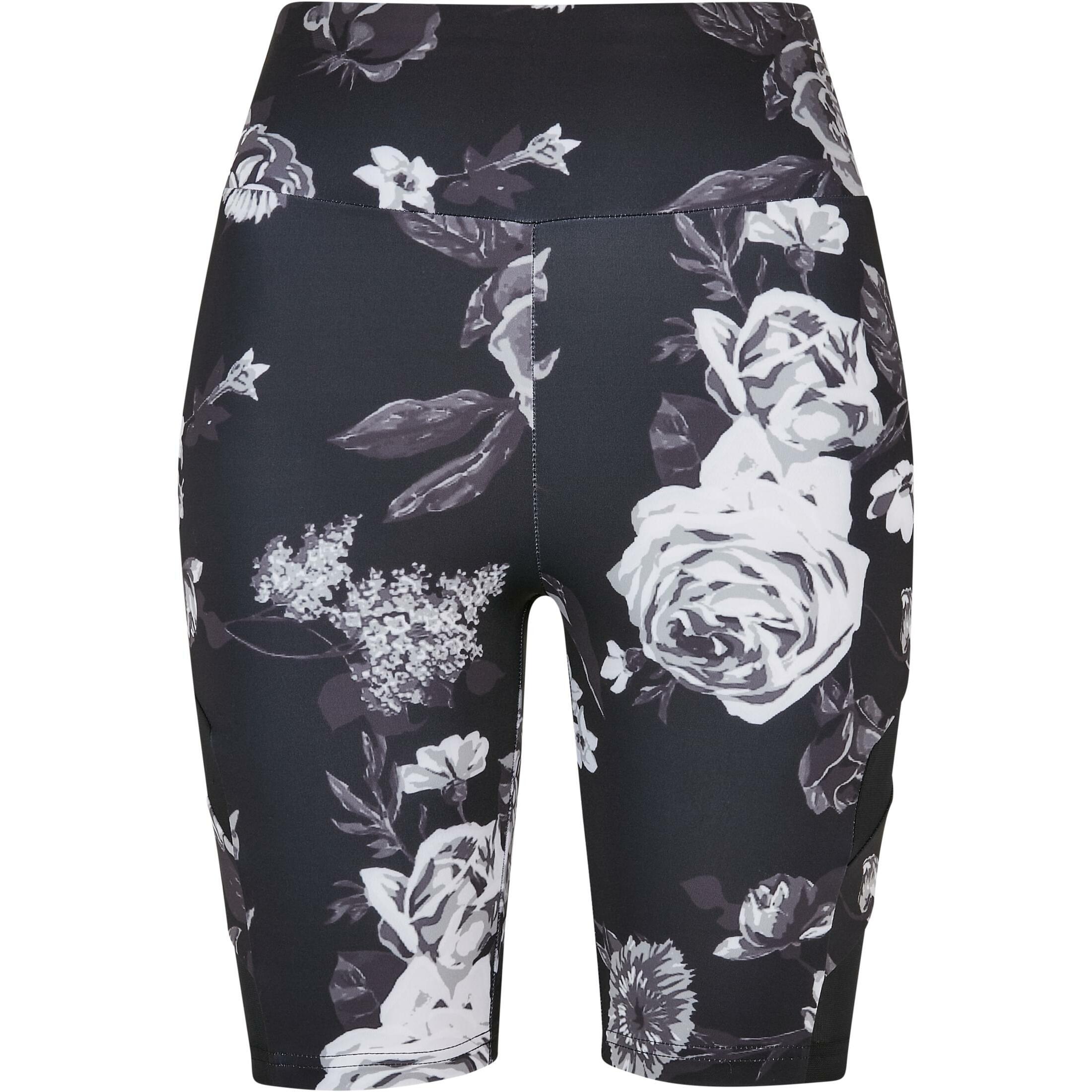 Urban Classics - Cuissard Taille Haute Femme Urban Classics Aop Tech Mesh - Cuissard De Running - Gris|noir - Decathlon