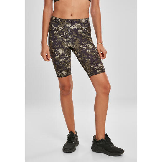 Short cycliste femme Urban Classics high waist camo tech