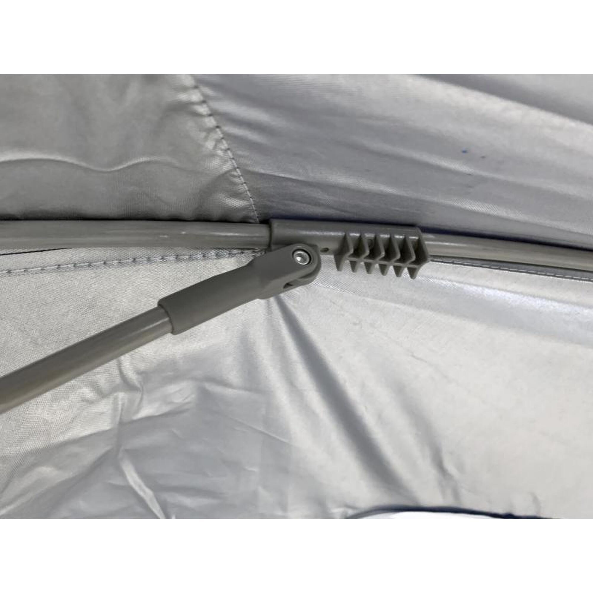 Umbrela plaja, Solart, protectie UV50+, 240 cm, albastra, uni