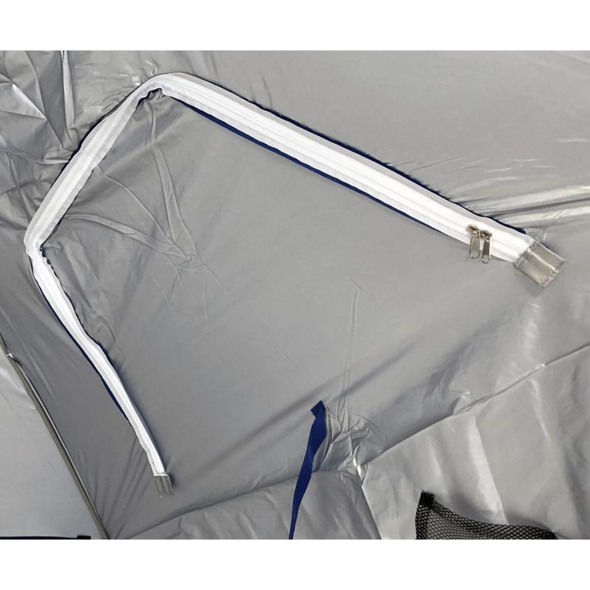 Umbrela plaja, Solart, protectie UV50+, 240 cm, albastra, uni