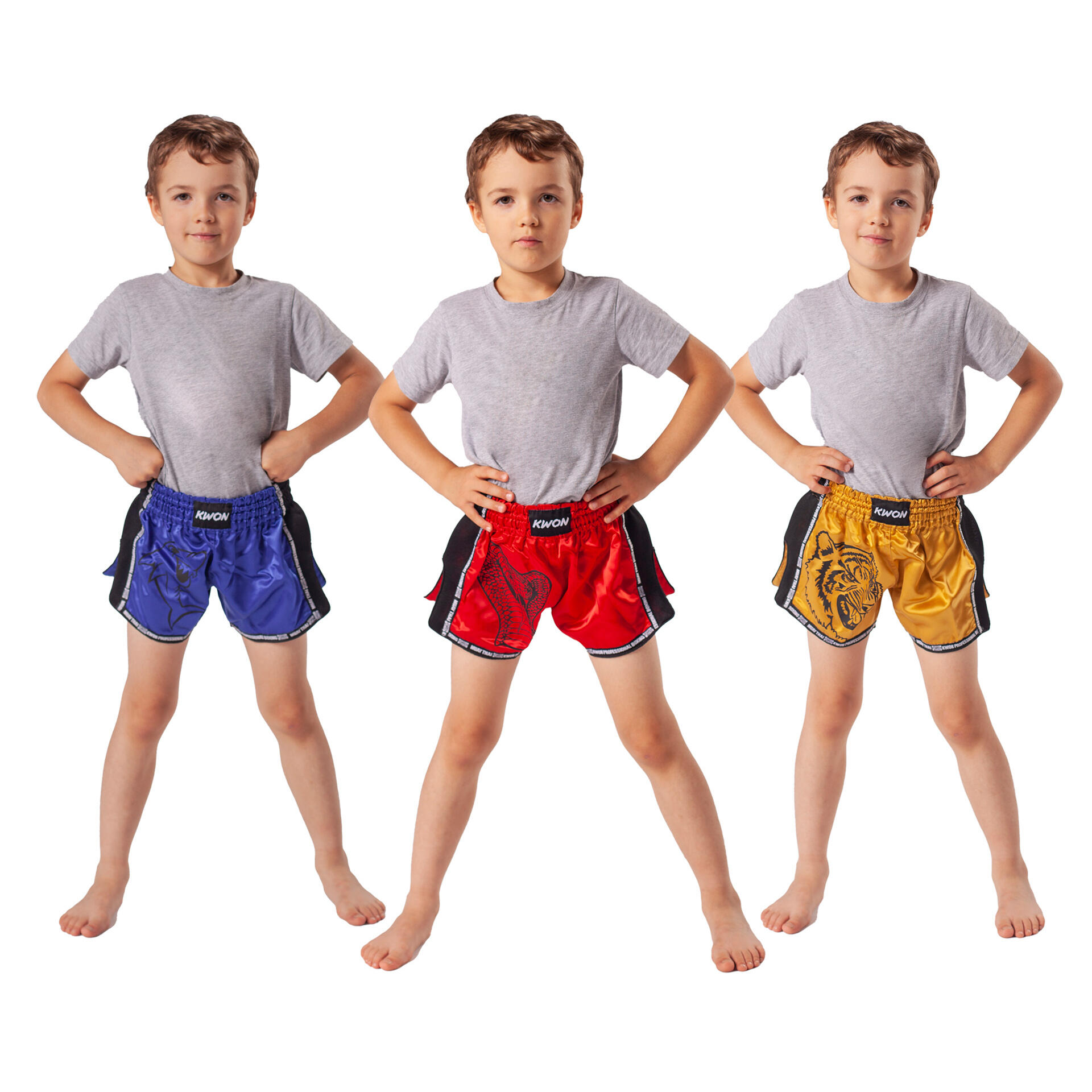 Pantaloncini da Thai Boxe per bambini Kwon Shark 3/3