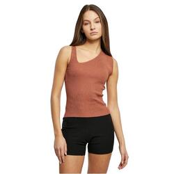 Débardeur asymétrique en tricot femme Urban Classics Rib